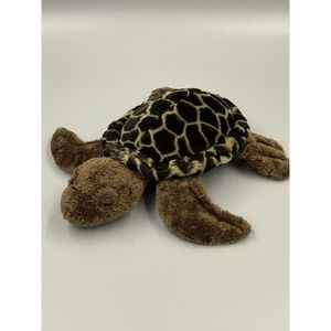 Amela Design 12" Realistic Sea Turtle Brown Plush Stuffed Animal Toy